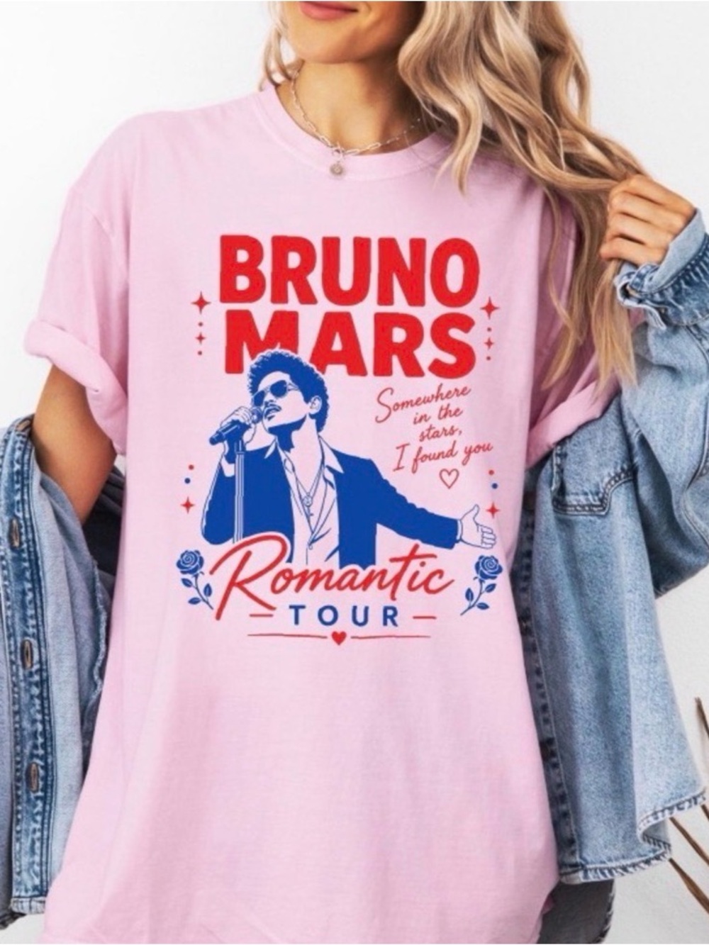 Bruno Mars The Romantic Tour 2026 T-Shirt, Music Concert Graphic T-Shirt
